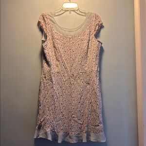 French Connection Floral Mini Dress - Pink and Blue